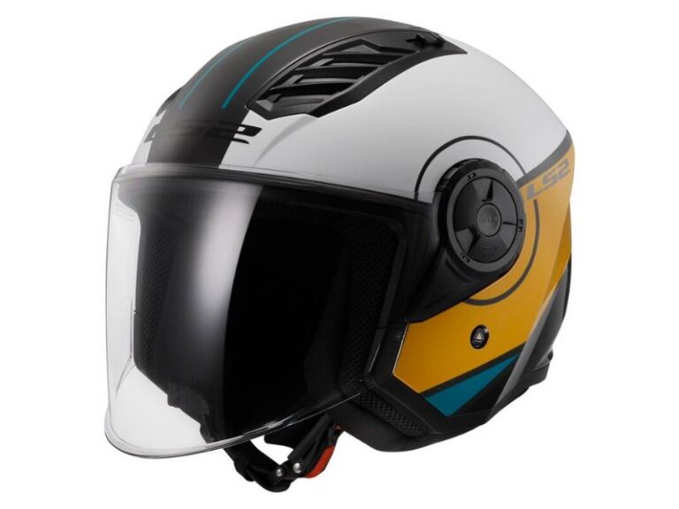 ls2 kaciga of 616 white brown