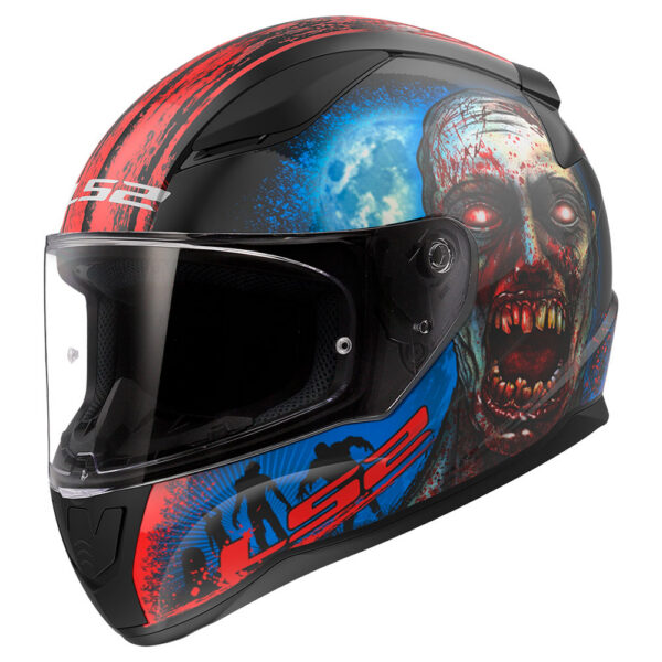 LS2 Kaciga Rapid II Zombie Red