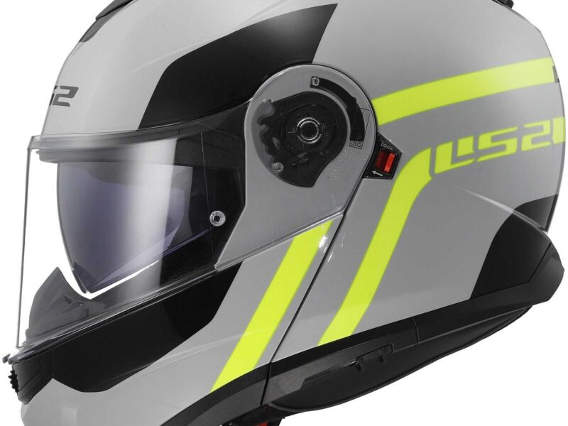 ls2kaciga strobe ii grey yellow